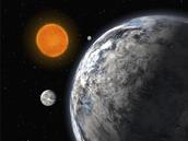 Drømmen om rummet lever endnu, her grafik af Exoplaneter, dvs planeter om andre stjerner